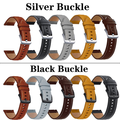 22mm 20mm Leather Bracelet For Samsung Galaxy Watch 3 41 45mm 46mm 42mm Strap F image 15