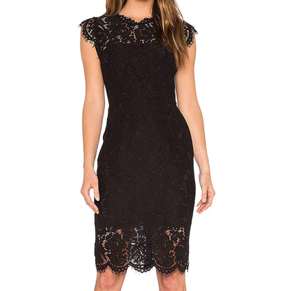 White Lace Party Dresses for Women Vestidos De Fiesta Sexy Flower Lace Hollow O image 1