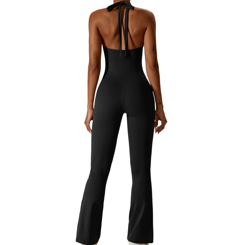 Women's tracksuit Yoga Set Long Sleeve Padded Yoga Jumpsuits One Piece Workout image 1