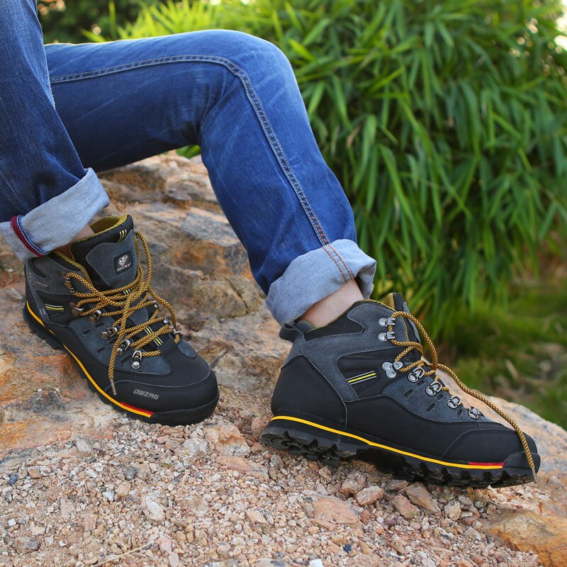 Hiking Shoes Men Outdoor Mountain Climbing Sneaker Men's Top Quality Fashion Cas image 7