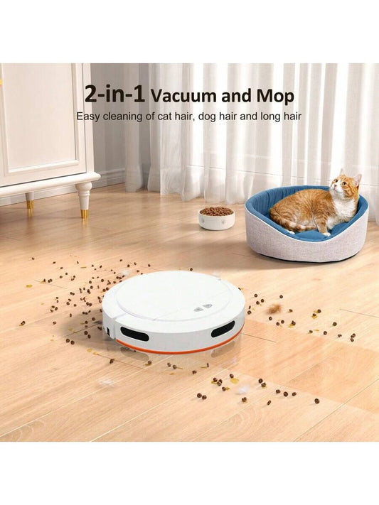 Smart, Wireless, And Efficient Multifunctional Vacuum Cleaner Robot With Powerf image 0