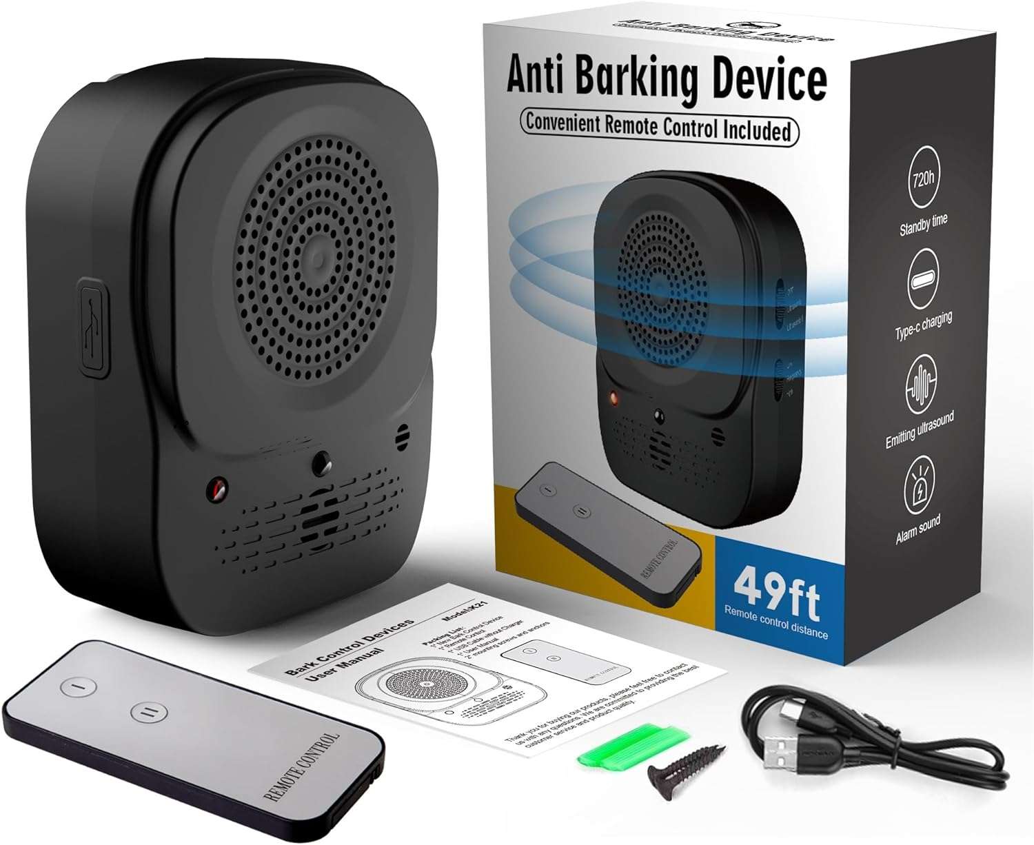 Anti Barking Devices 2024 Barking Control Devices with Effective 4 Adjustable S