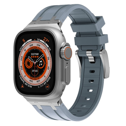 Rubber Soft Strap For Apple Watch Ultra 49mm 45mm 44mm Sports Modification Kit  image 1