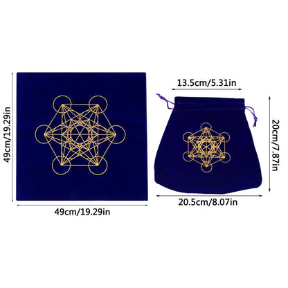 Decorative Tarot Table Cloth Altar Tarot Table Cloth Divination Wicca Velvet Ta image 8