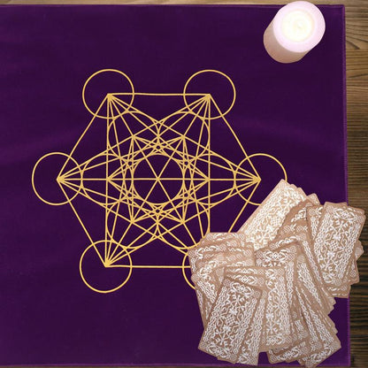 Decorative Tarot Table Cloth Altar Tarot Table Cloth Divination Wicca Velvet Ta image 4