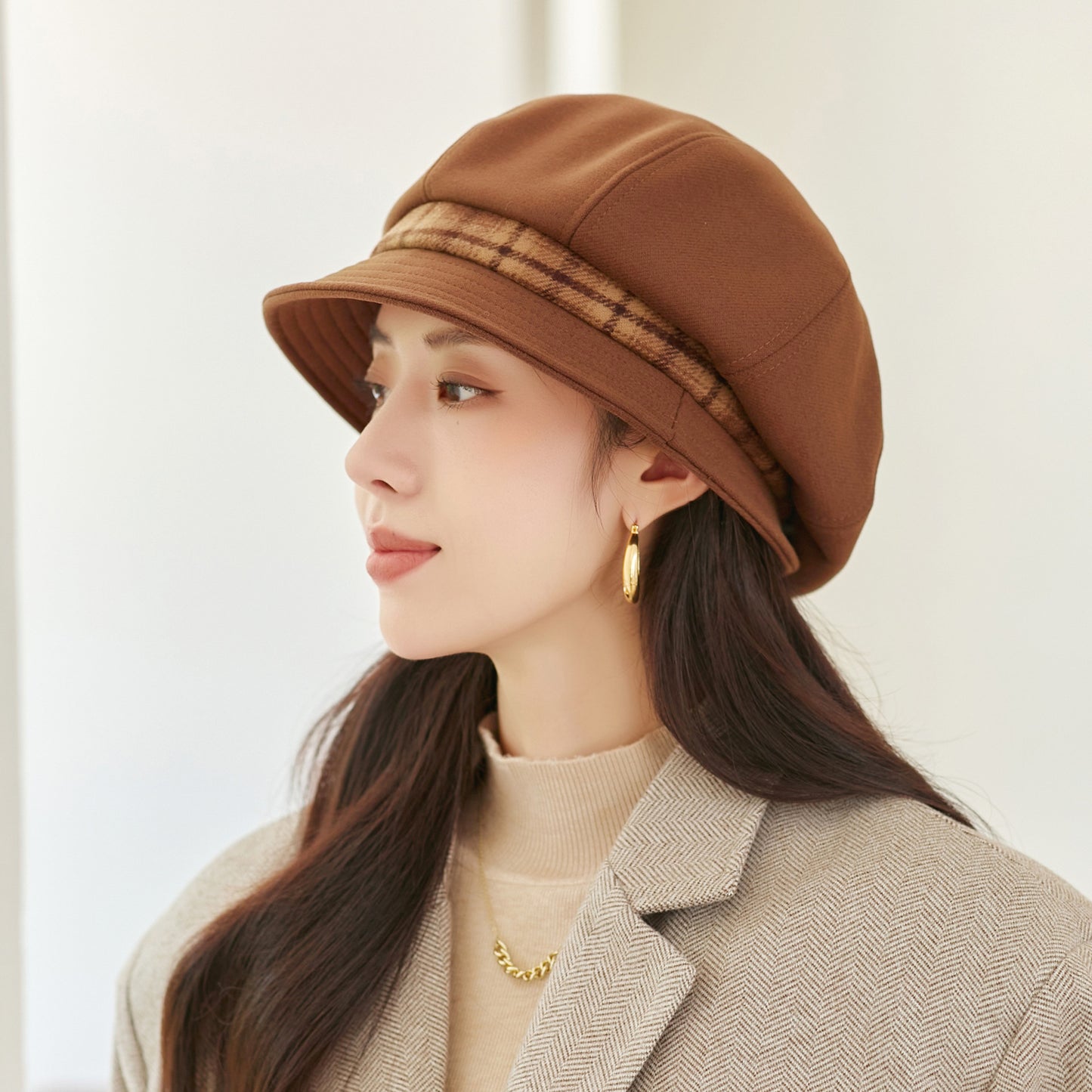 Women's new autumn and winter fisherman hat, casual and versatile basin hat, Br image 2