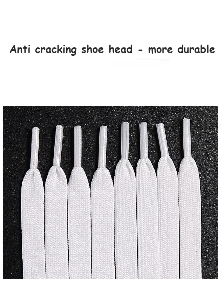 Classic Shoe laces White Black Flat Shoelaces for Sneakers laces Shoe Strings 7 image 4
