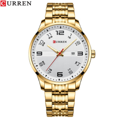 CURREN Business Men Luxury Watches Stainless Steel Quartz Wrsitwatches Male Aut image 2
