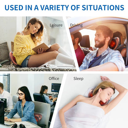 Head Massager Car Home Cervical Shiatsu Massage Neck Back Waist Body Electric M image 6