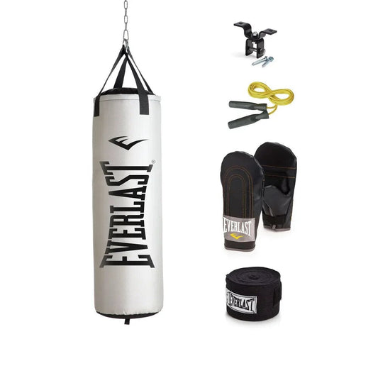 YUBAI 80 Lb. Platinum Heavy Bag Kit,Indoor Rounded  Fitness Training Bag Adult