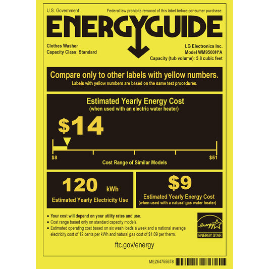 LG SIGNATURE 5.8 cu. ft. Mega Capacity Front Load Washer and 9.0 cu. ft. image 0