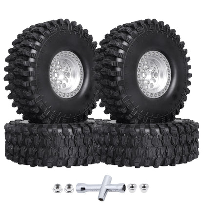 4pcs Hobbypark 1.9 Inch Beadlock Wheels and Tires Set for 1/10 Scale RC Crawler image 11