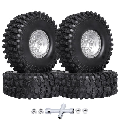 4pcs Hobbypark 1.9 " Beadlock Wheels and Tires Set for 1/10 Scale RC Crawler image 11