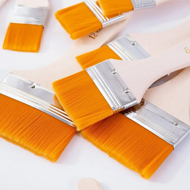 12pcs/set Memory Nylon Paint Brushes Set for Acrylic Oil Drawing Watercolor Woo image 2