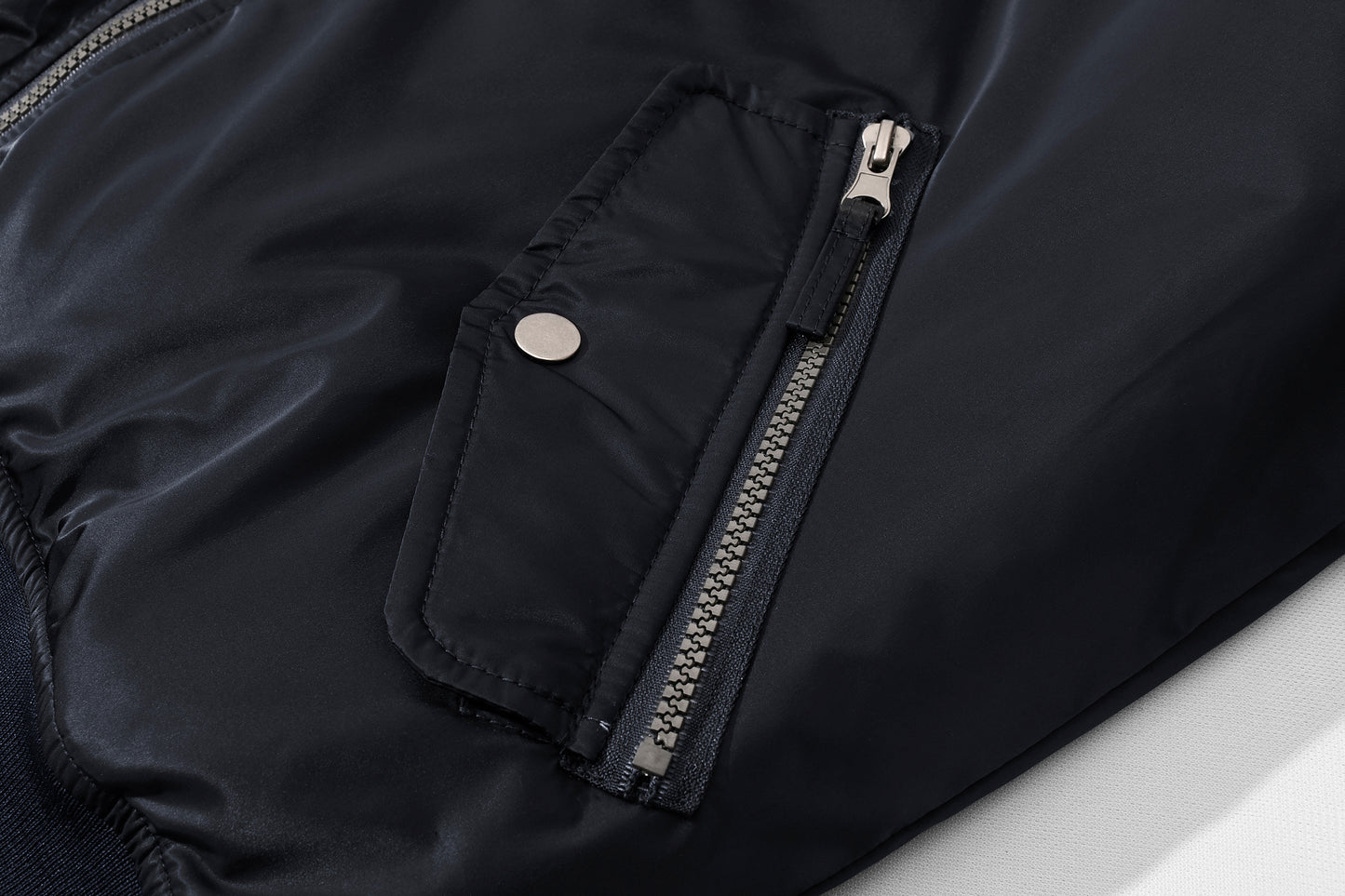 Men's Bomber Jackets Casual Fall Winter Warm Windbreaker Full Zip Windproof Outw image 3