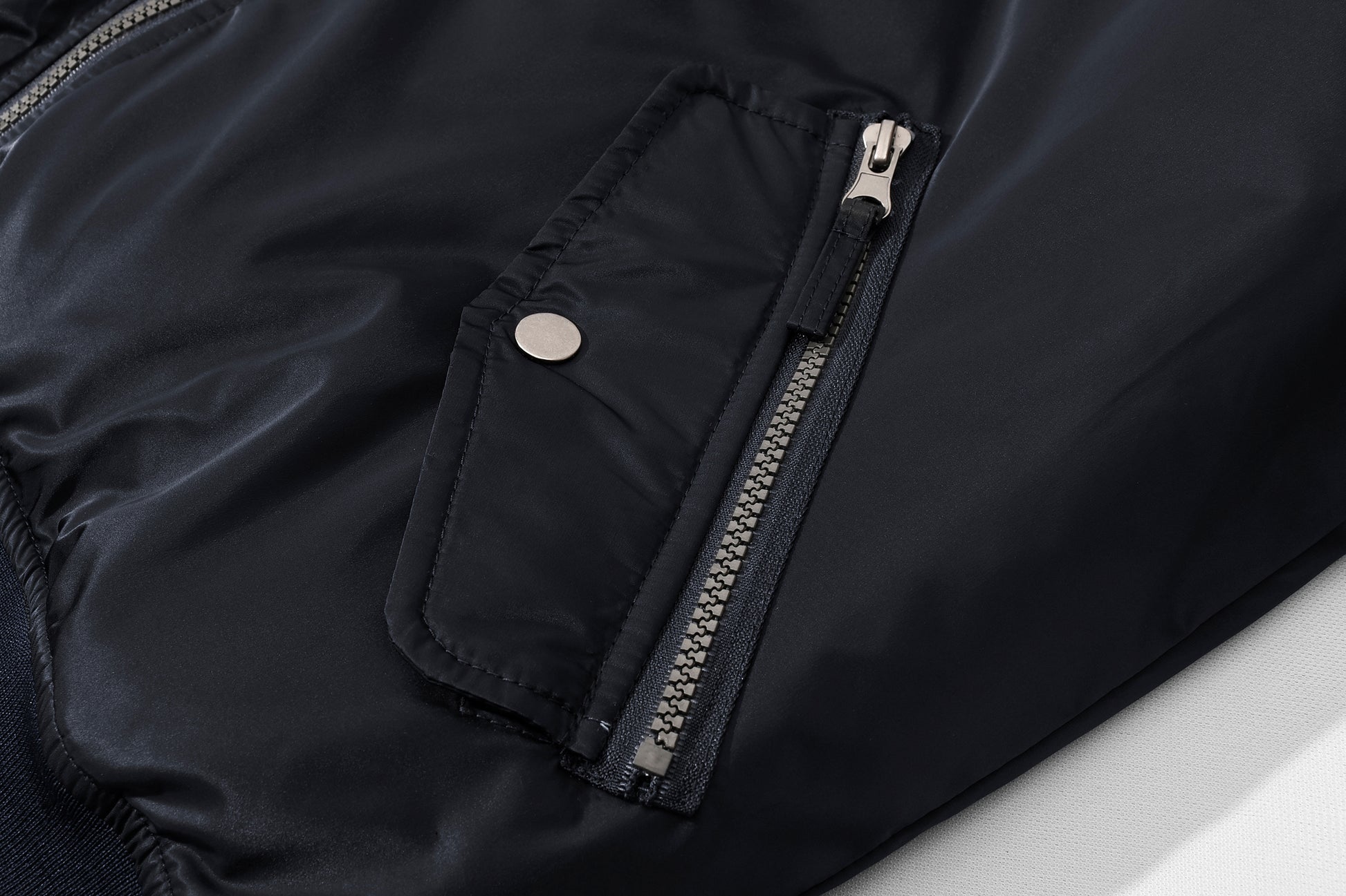 Men's Bomber Jackets Casual Fall Winter Warm Windbreaker Full Zip Windproof Outw image 3