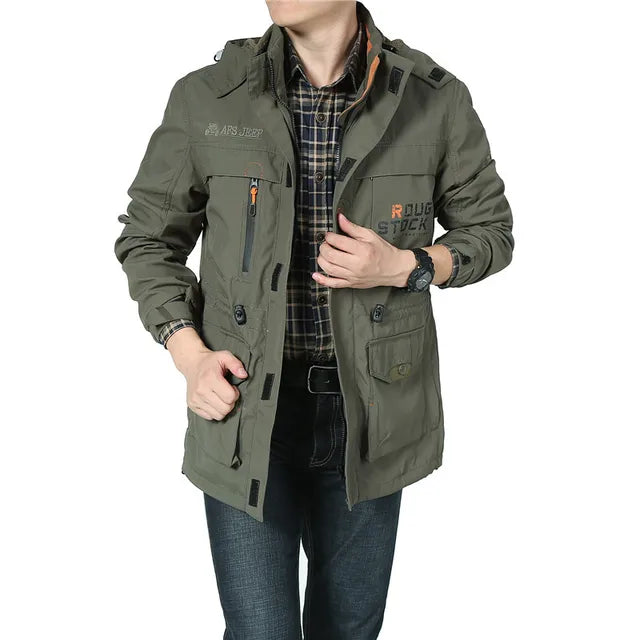 Men Tactical Waterproof Military Soft Shell Jacket with Pilot Hood,  for