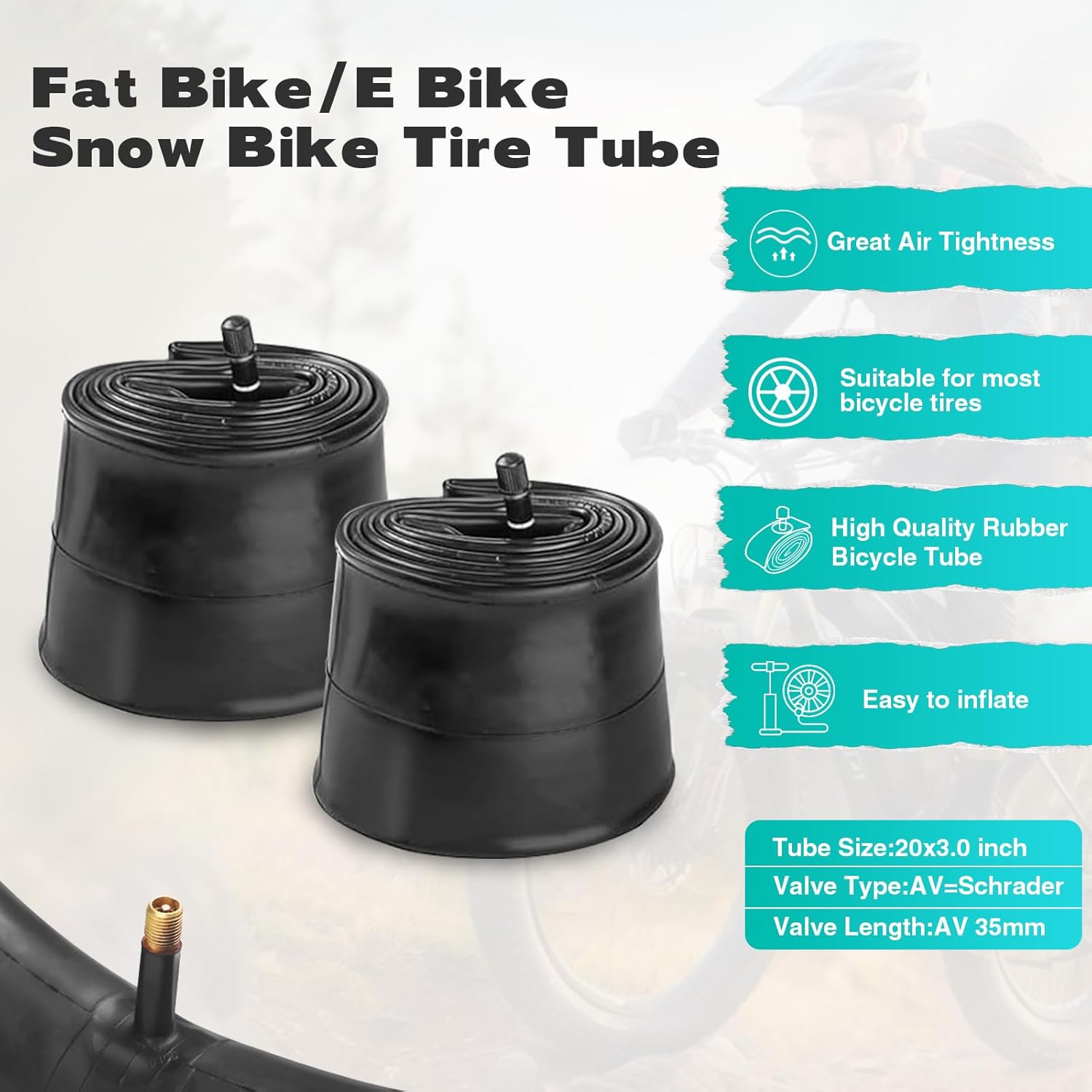 ZUKKA 20/26x3.0 Electric Bike Tire Fat E-Bike Tires Heavy Duty High-Performance image 3