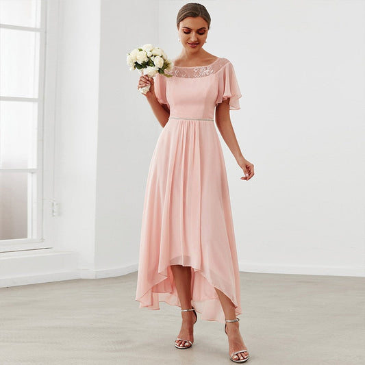 Ever-Pretty Women's Casual Boat Neck A-Line Midi Dress with Asymmetrical Hems image 0