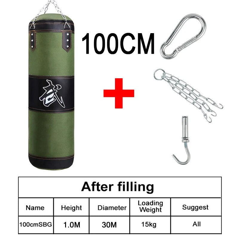 Punch Sandbag Durable Hanging Hollow Sandbag Boxing Heavy Punch Bag With Metal  image 8