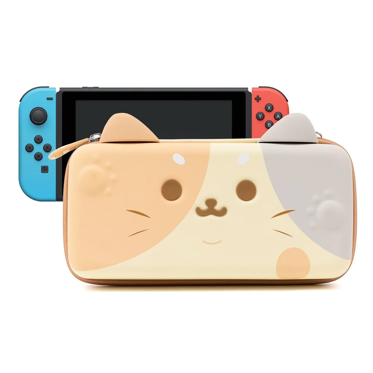 GeekShare  Cats Ears Portable Case For Nintendo Switch And Lite Gray 3D Ear image 6