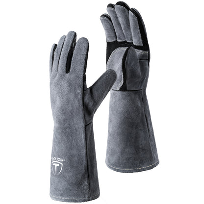 TOOLIOM 16 Inches 932Â° Welding Gloves for MIG/Stick Welding Heat Fire Resistant image 1