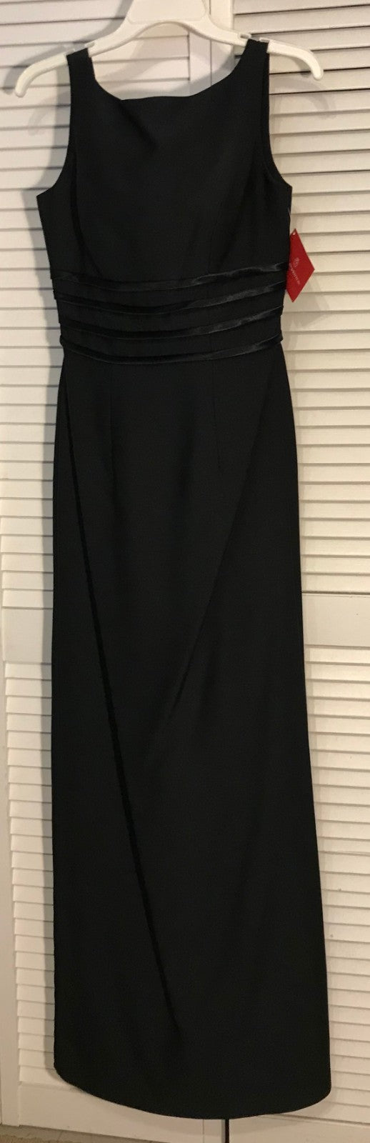 Watters & Watters Women Satin Rough Sleeveless Full-Length Size 8 image 0