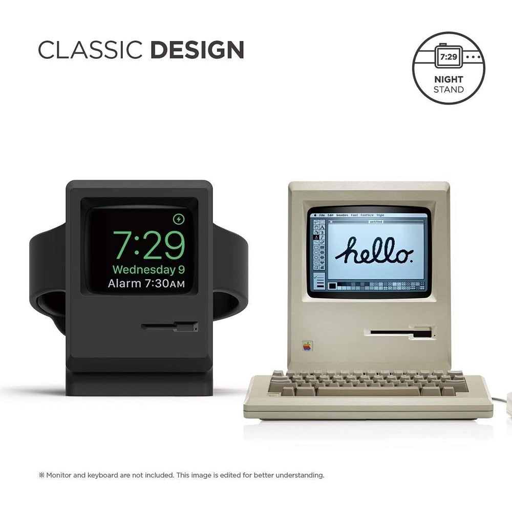 Silicone Charger Stand For Apple Watch 7 6 5 4 iWatch 3 2 1 Charging Dock Holde image 4