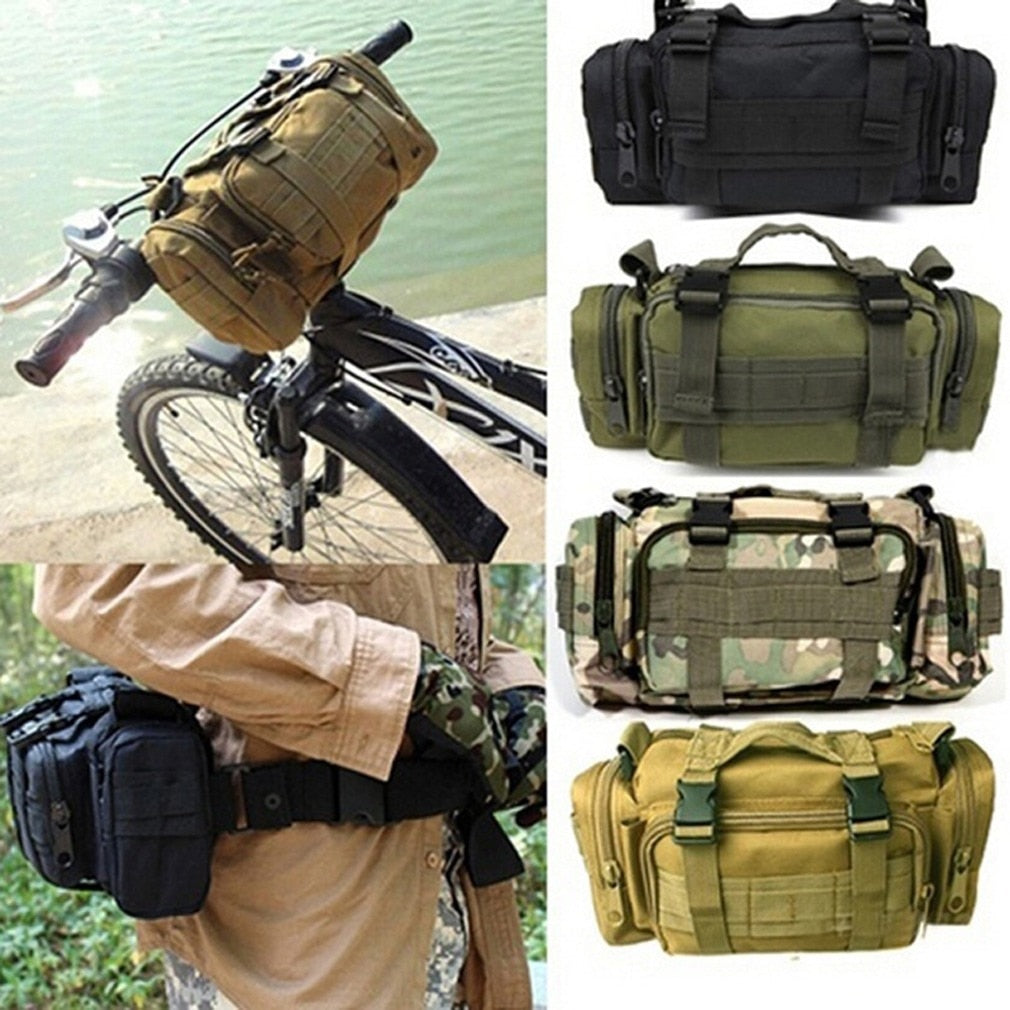 Tactical Waist Fanny Pack for Men Military Waterproof Cross-body Shoulder Sling image 1