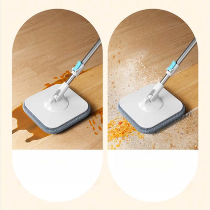 Spin Mop and Bucket Set with Dirty and Clean Water Separation System, Self-Wrin image 3