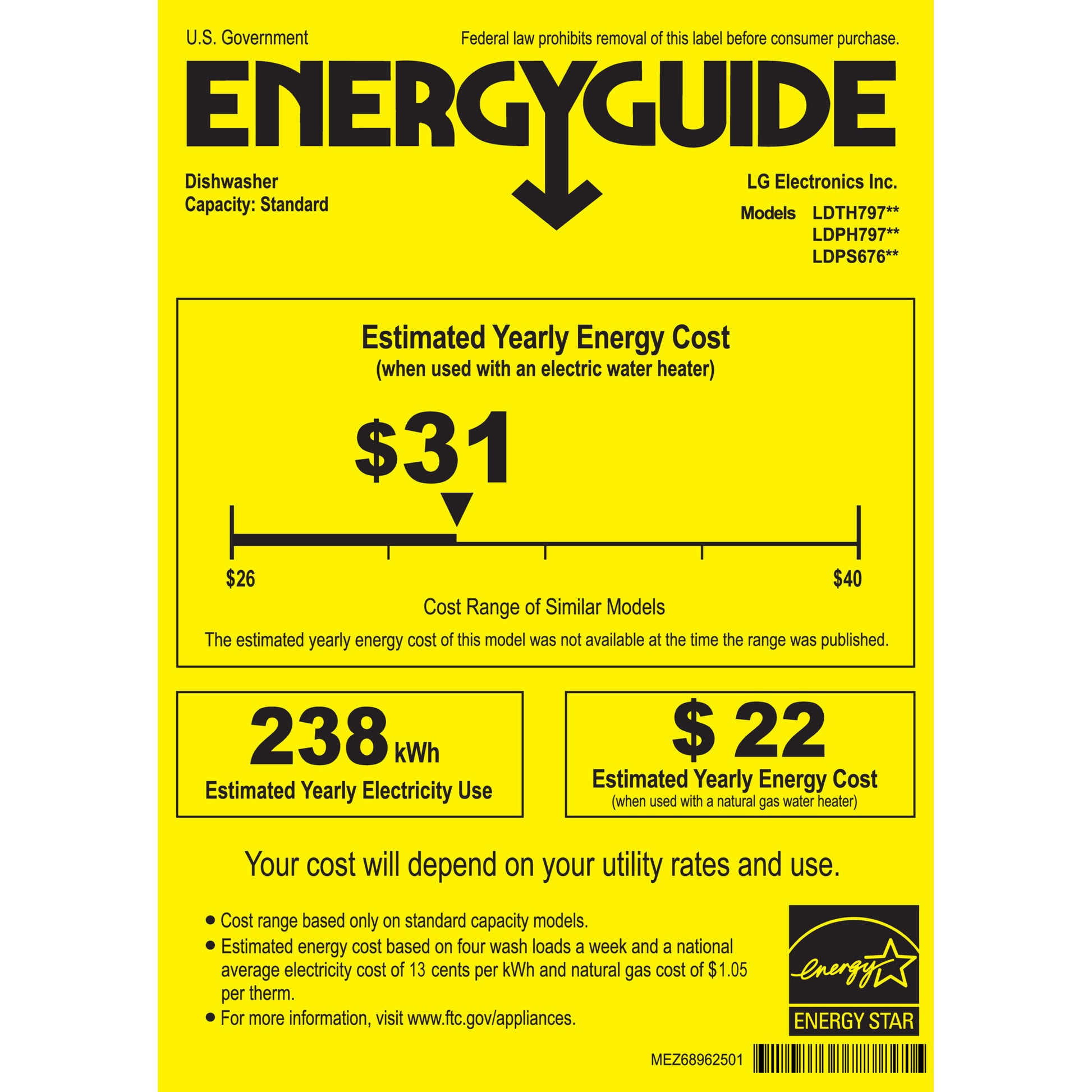 LG Top Control Pocket Handle Dishwasher with Smart Wi-Fi and QuadWash Pro image 1