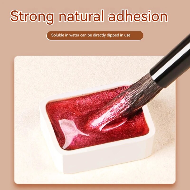 Borrence 12/20/24/60 Color Set Gouache Paint Portable Solid Watercolor Back to image 7