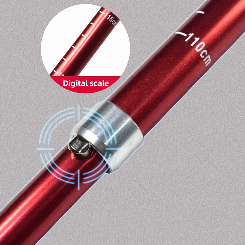 5 Section Outdoor Fold Trekking Pole Camping Portable Walking Hiking Stick For image 7