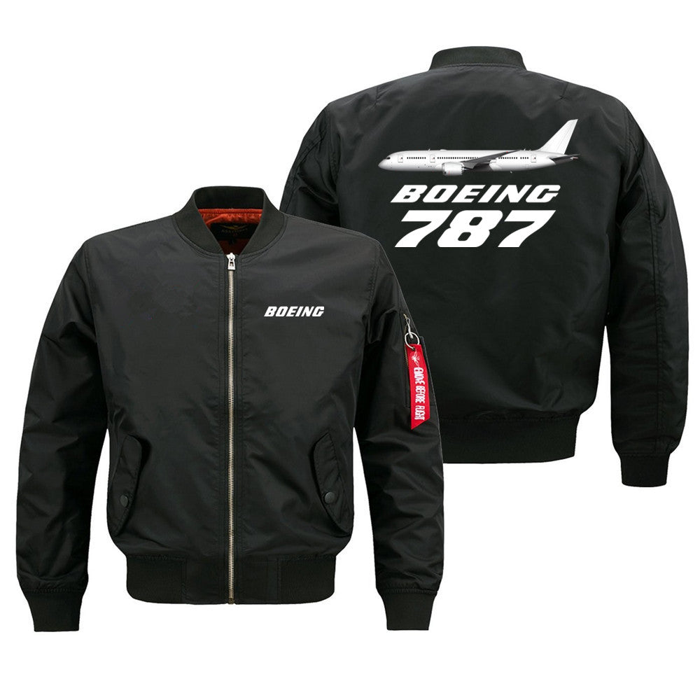 The Boeing 787 Autumn Winter Windproof Flight Aviation Pilots Men Ma1 Bomber Ja image 1
