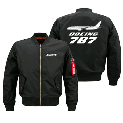 The Boeing 787 Autumn Winter Windproof Flight Aviation Pilots Men Ma1 Bomber Ja image 1