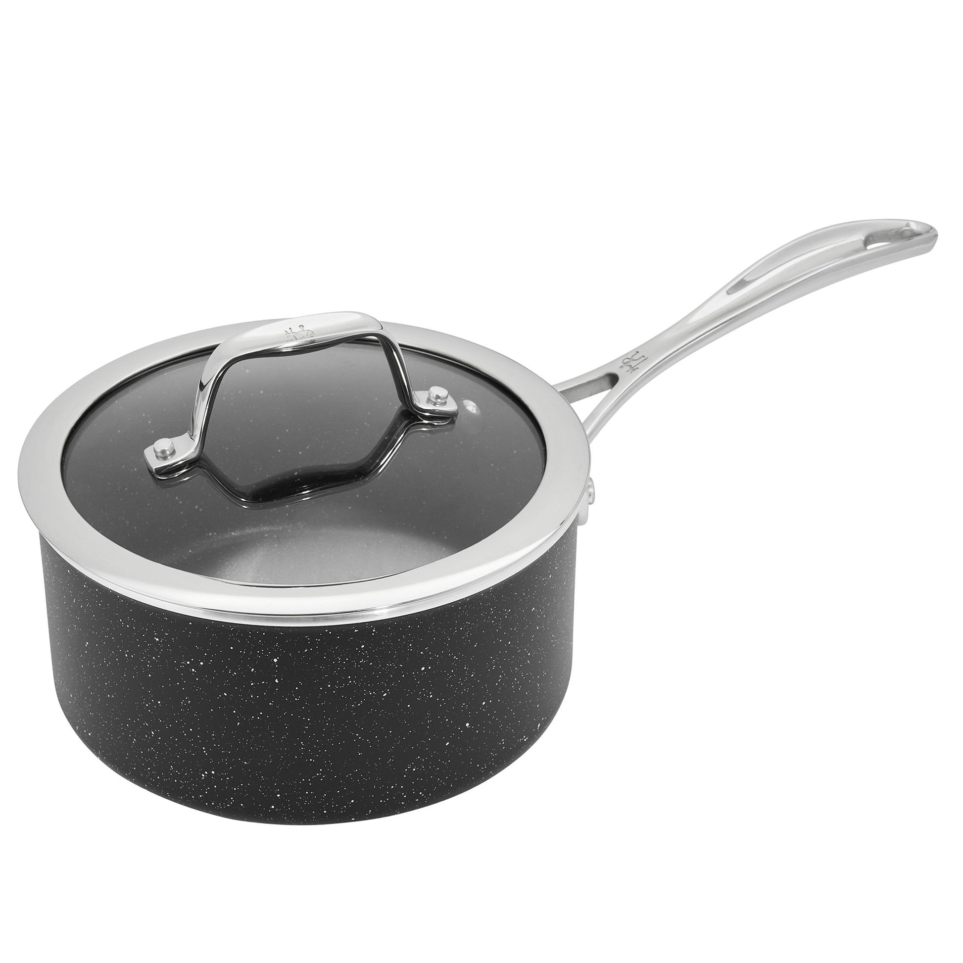 J.A. Henckels International Capri Granitium 10-Piece Non-Stick Cookware, Black image 4