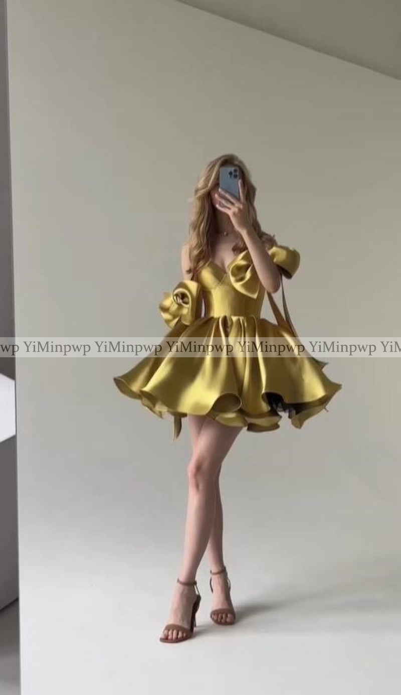 Latest Homecoming Dresses 2024 Sweet Heart Short Bow Prom Birthday Party Gowns  image 7