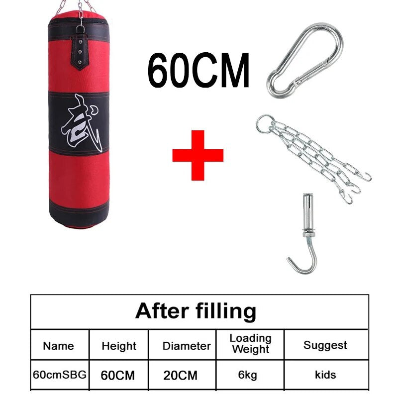 Punch Sandbag Durable Hanging Hollow Sandbag Boxing Heavy Punch Bag With Metal  image 15