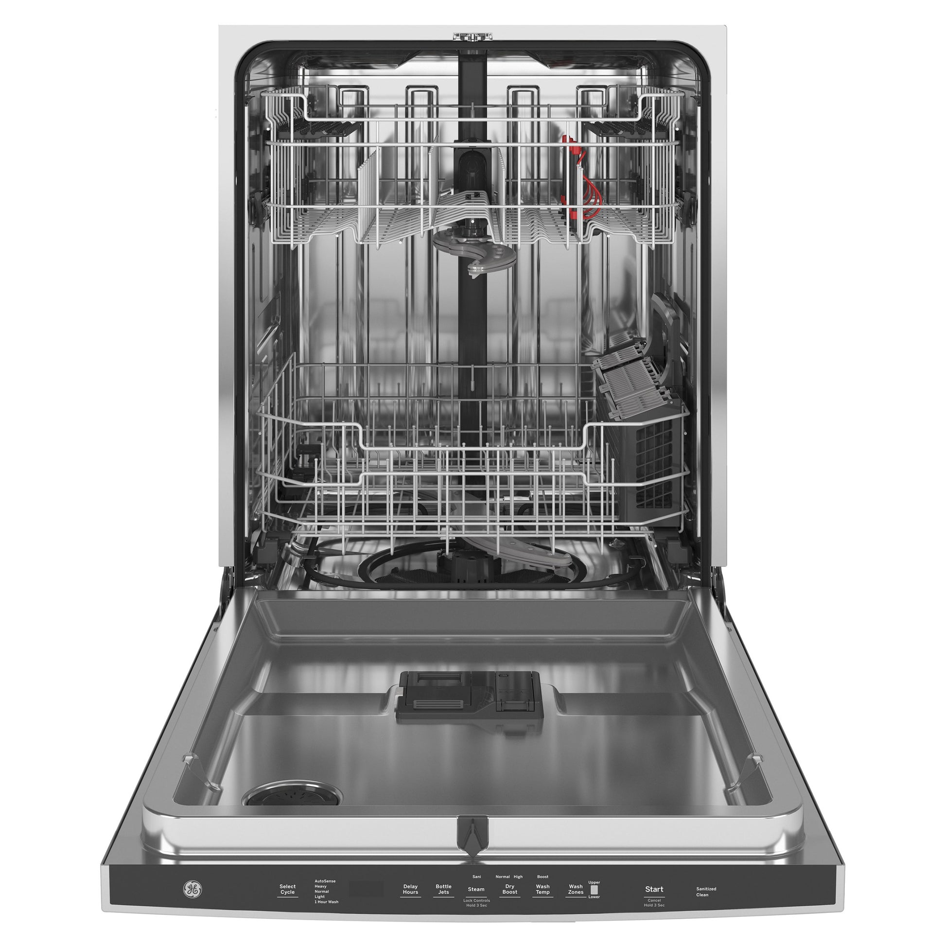 GE Top Control with Stainless Steel Interior Dishwasher with Sanitize Cycle and image 1