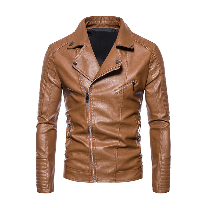 2023 New American Leather Coat Men's, Leather Jacket Men's Motorcycle Retro Tac image 3