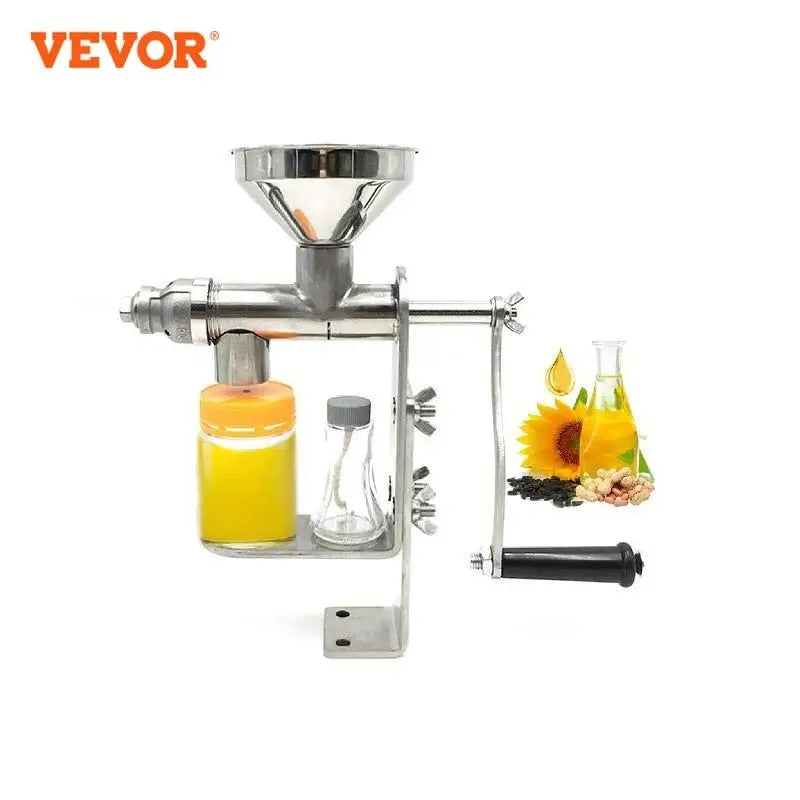 VEVOR Manual Oil Press Machine 304 Stainless Steel for DIY Seed Nut Peanut Oil image 1