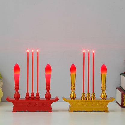 Buddhist Altar Electric LED Candle Light Battery Powered Simulation Incense Bur image 5