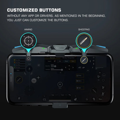 GameSir F4 Falcon Mobile Game Controller PUBG Gamepad Joystick Triggers Button image 3