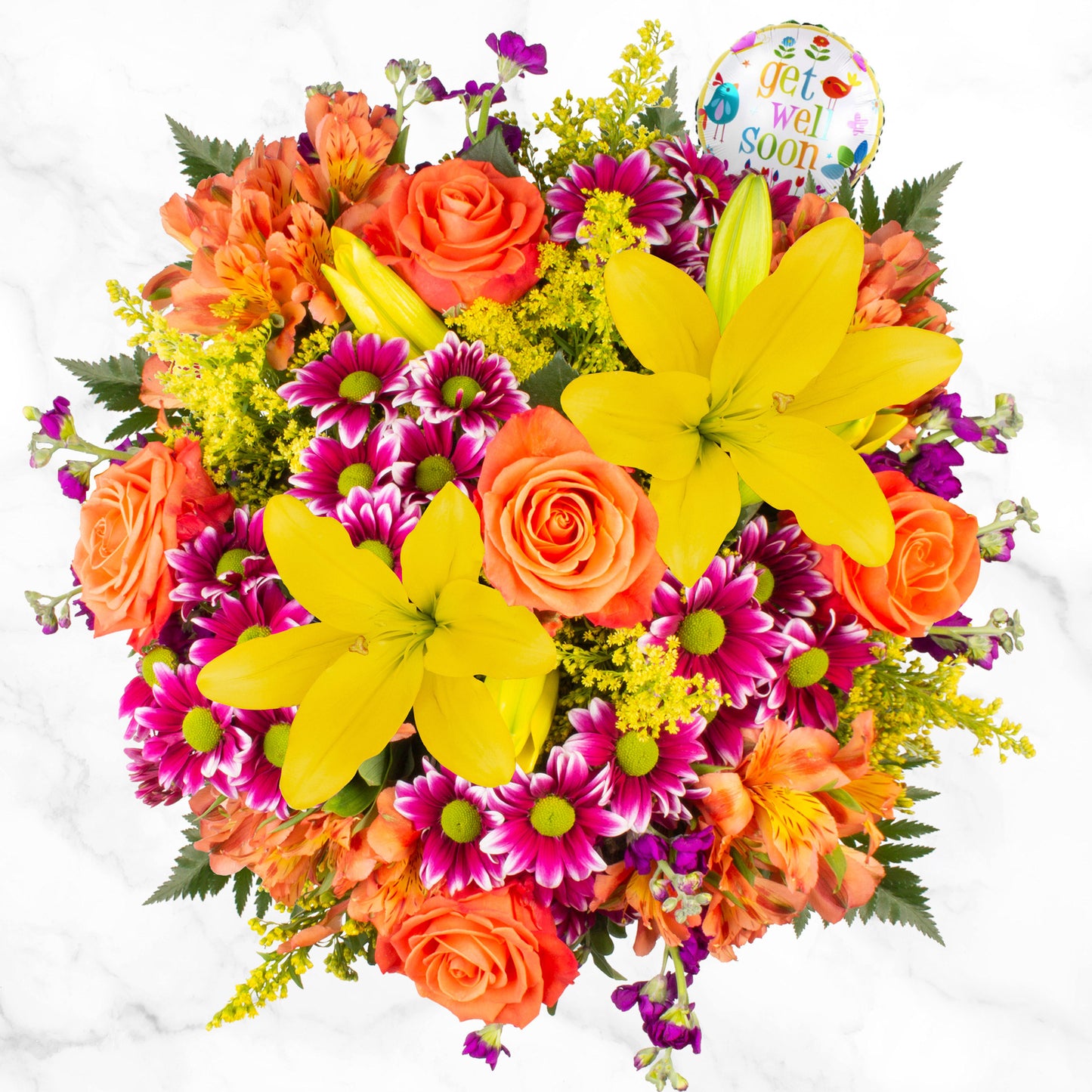 Get Well Wishes Floral Arrangement image 1