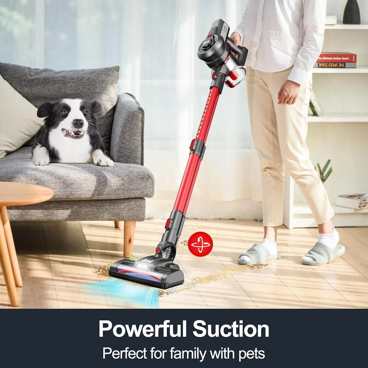 INSE N650 Cordless Vacuum Cleaner 4-in-1 Stick Vacuum Cleaner 160W Rechargeable image 4