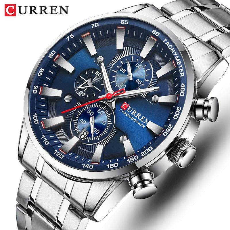 New Watches for Men Top Luxury Brand CURREN Quartz Men’s Watch Sport Waterproof image 0