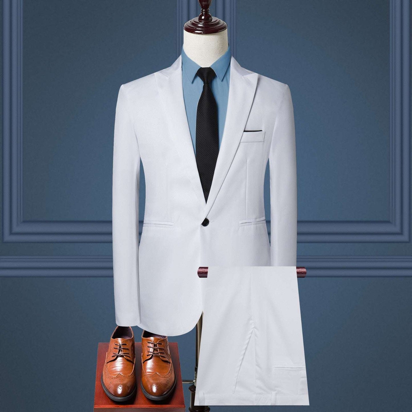 Men 3 Piece Suit Wedding Party Business Office Formal Blazers Sets Jac