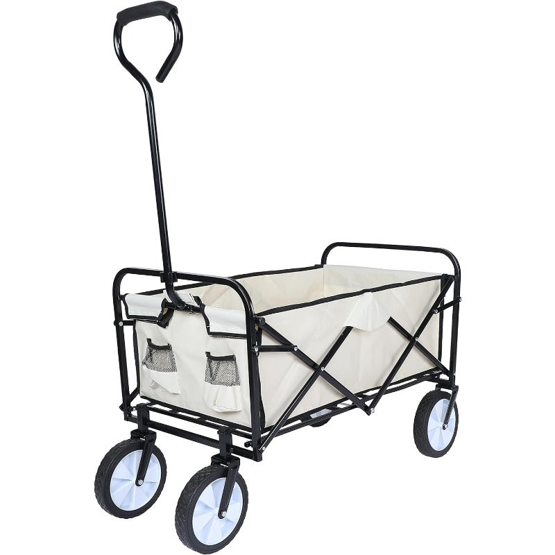 Rolling Collapsible Garden Cart Camping Wagon, with 360 Degree Swivel Wheels & image 6