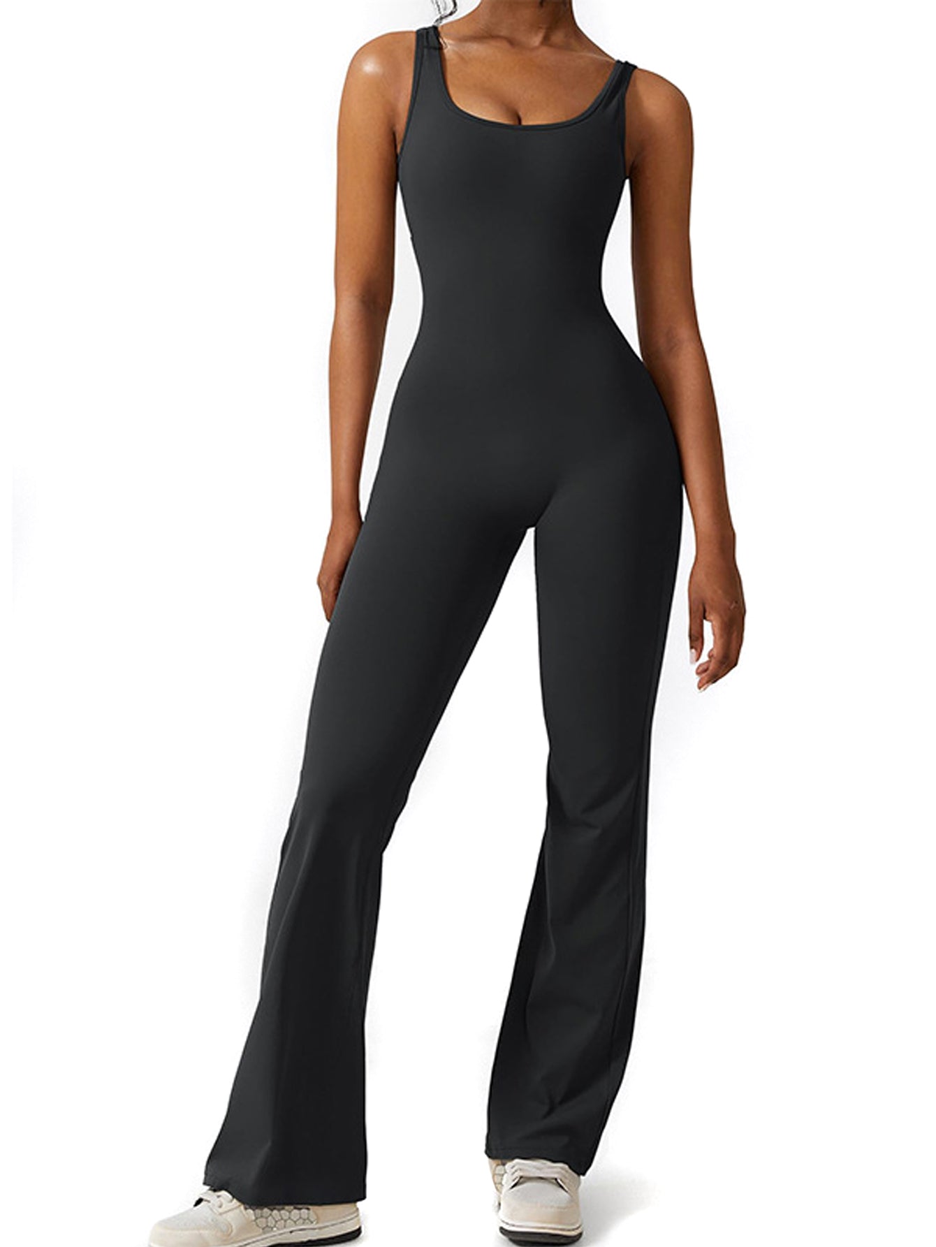 Summer Jumpsuit Women Sleeveless Vest Romper for Women Square Neck Vest Tops Bo image 1