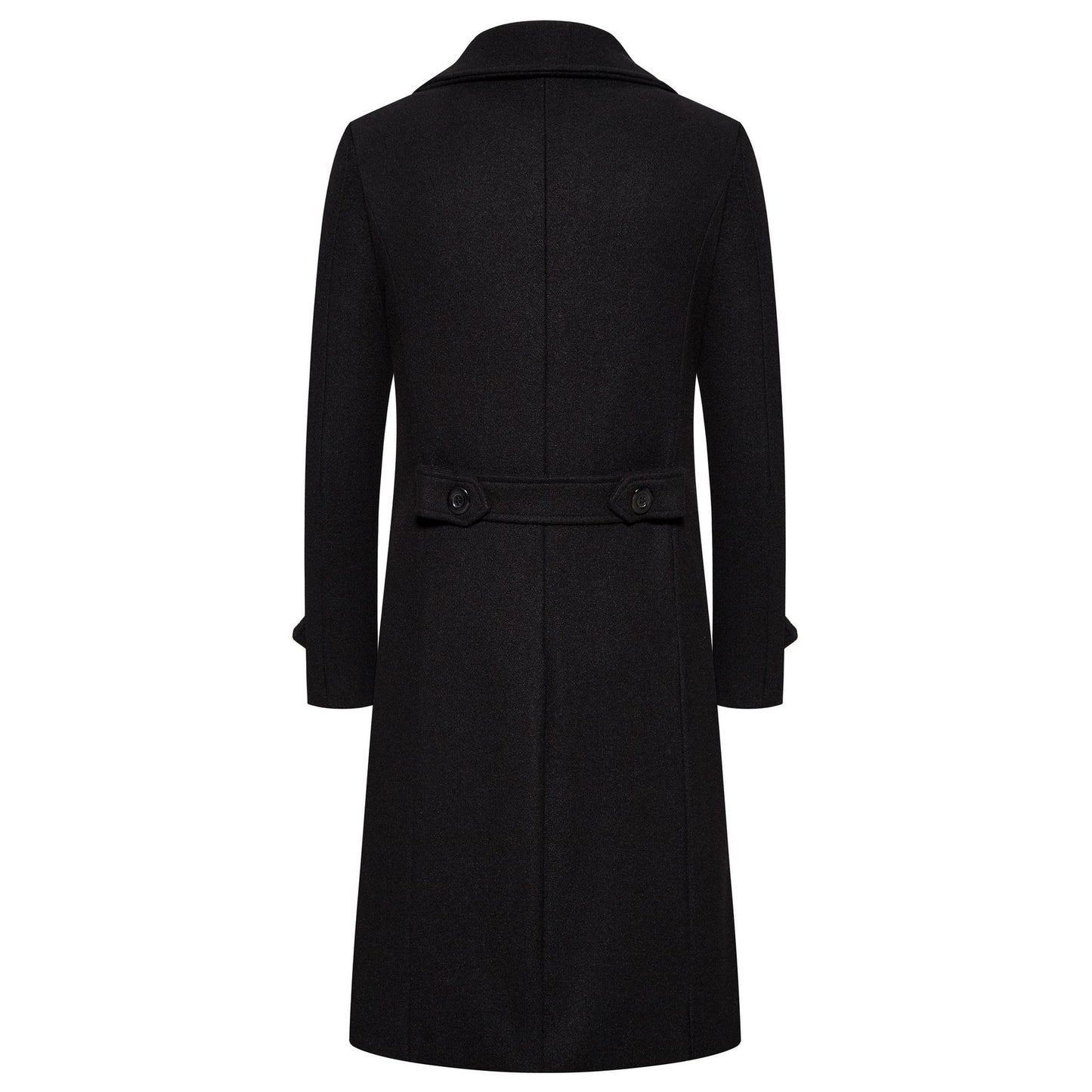 Spring Long Woolen Coats Men Fashion Double Breasted Trench Coats Autumn Turn D image 3